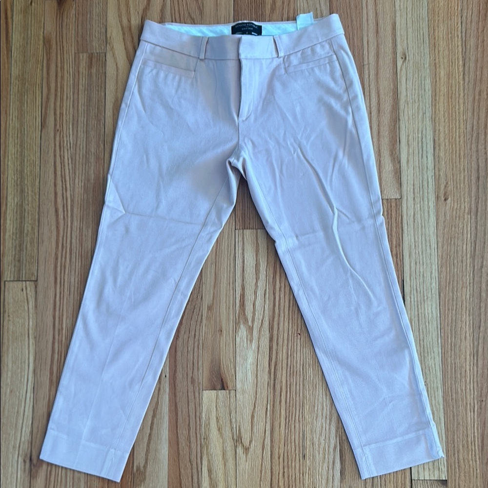 Banana Republic pink Sloan Crop Capris Lightweight Pants